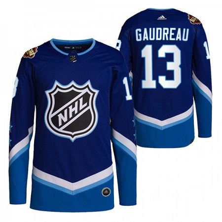 Camisola Calgary Flames Johnny Gaudreau 13 2022 NHL All-Star Azul Authentic - Homem